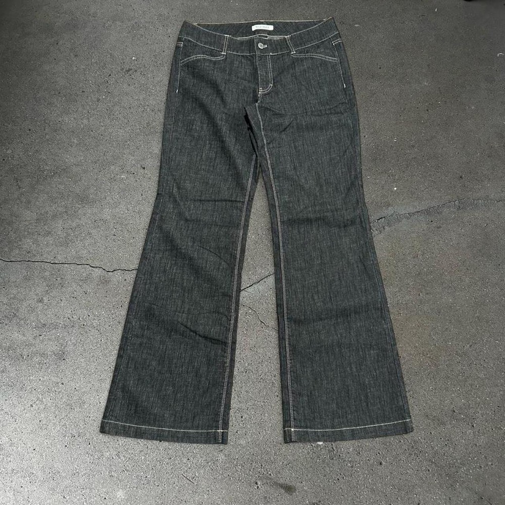 Women's White House black market black low rise bootcut flare jeans Size 32x32